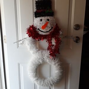 Large Snowman Wreath